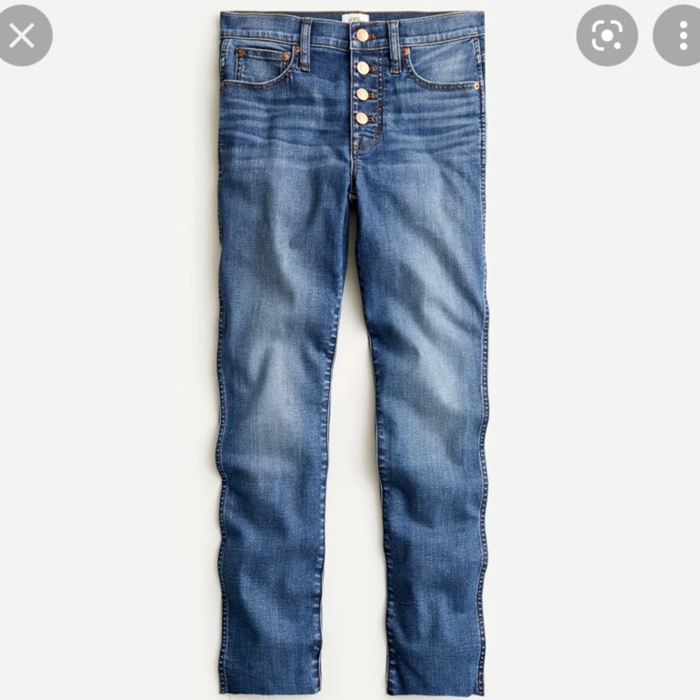Jcrew vintage 9inch straight jeans